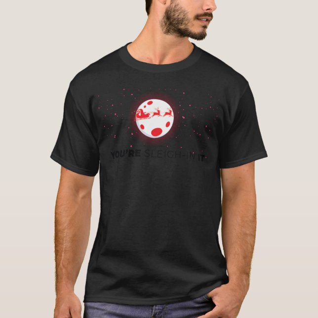 Jul SLEIGH-retro T Shirt (Framsida)