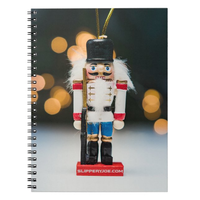 Jul SlipperyJoe nutcracker figurine ornament Anteckningsbok (Framsidan)