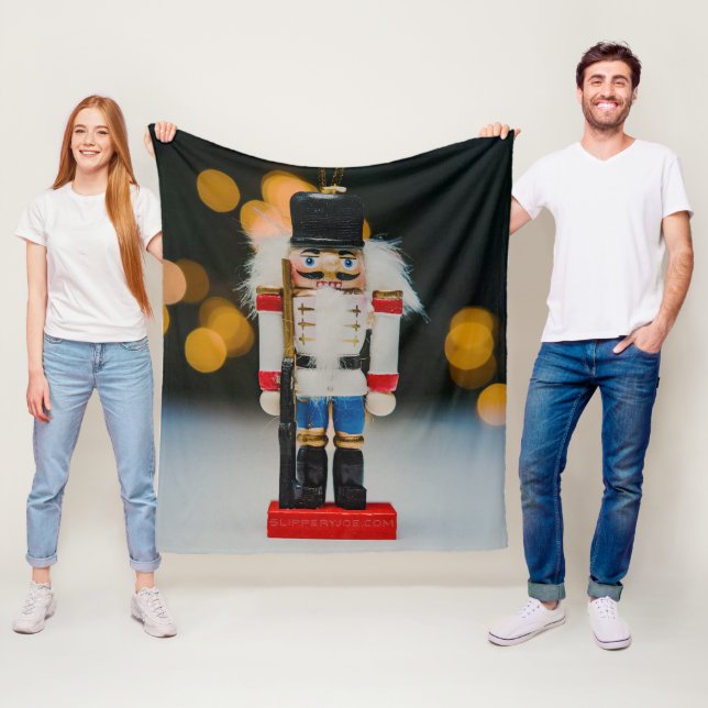 Jul SlipperyJoe nutcracker figurine ornament Fleecefilt (På plats)