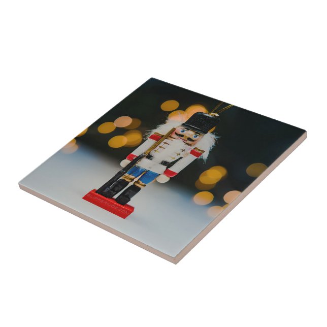 Jul SlipperyJoe nutcracker figurine ornament Kakelplatta (Sidan)