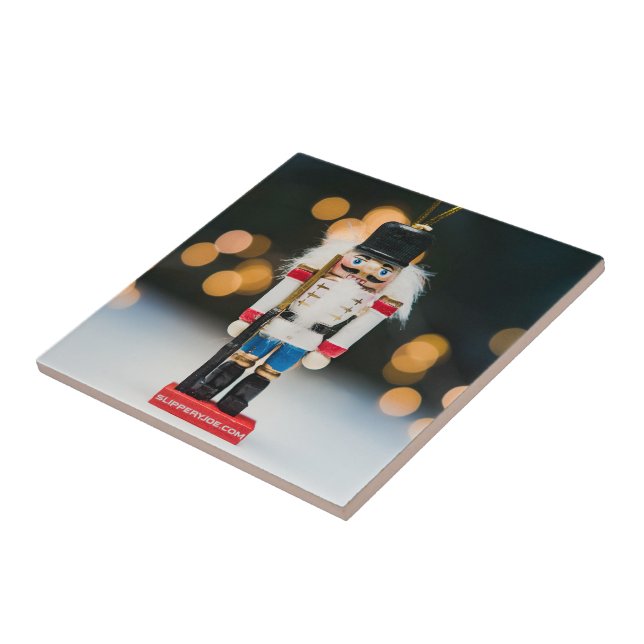 Jul SlipperyJoe nutcracker figurine ornament Kakelplatta (Sidan)