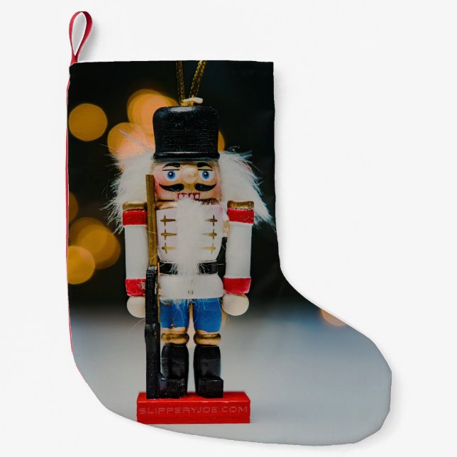 Jul SlipperyJoe nutcracker figurine ornament Liten Julstrumpa (Framsidan)