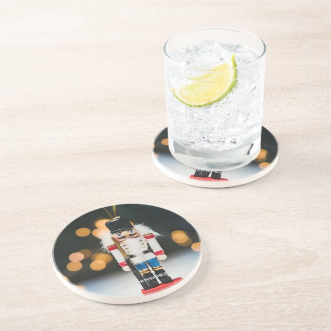 Jul SlipperyJoe nutcracker figurine ornament Underlägg (Sidan)