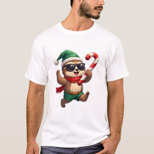 Jul Sloth Alv Pepparmynta Karamellrandig Tröja Gi