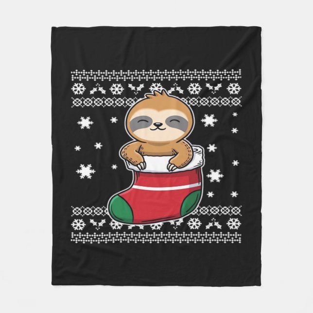 Jul Sloth Classic T-Shirt Fleecefilt (Framsidan)
