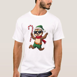 Jul Sloth Tomte Pepparmynta Candy Cane Tröja Gi