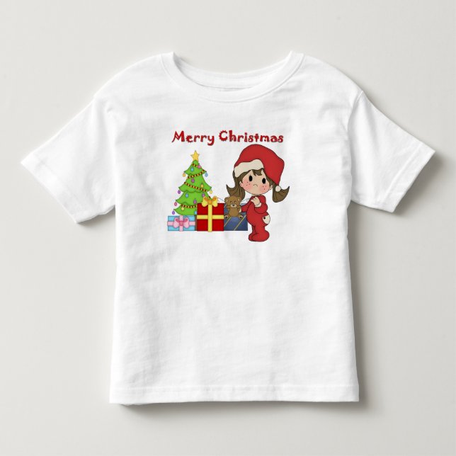 Jul Småbarn Girl Småbarn Långärmad Tee Shirt (Framsida)
