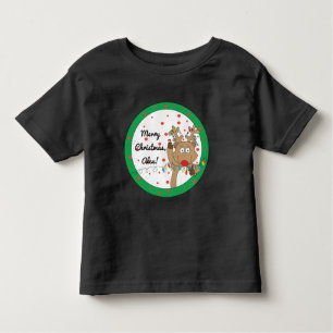 Jul-Småbarn-Långärmaden Tee/rener T-shirt