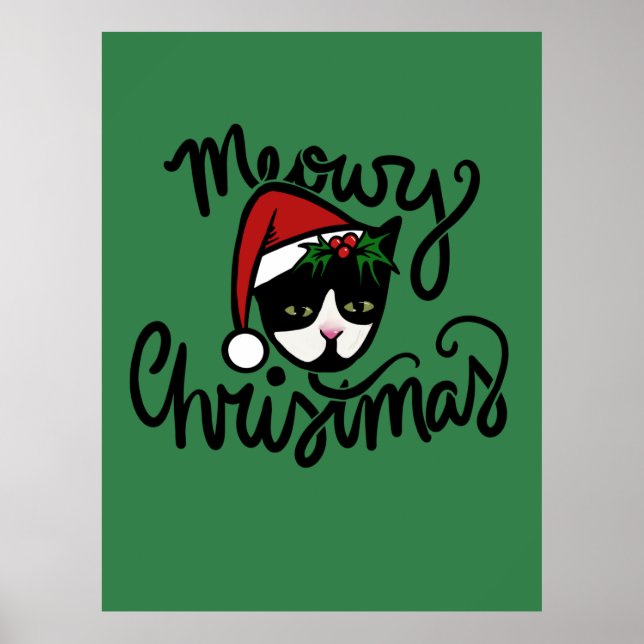 Jul Smoking Katt Poster (Framsidan)