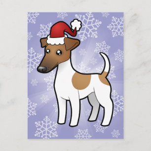 Jul Smooth Fox Terrier Helg Vykort