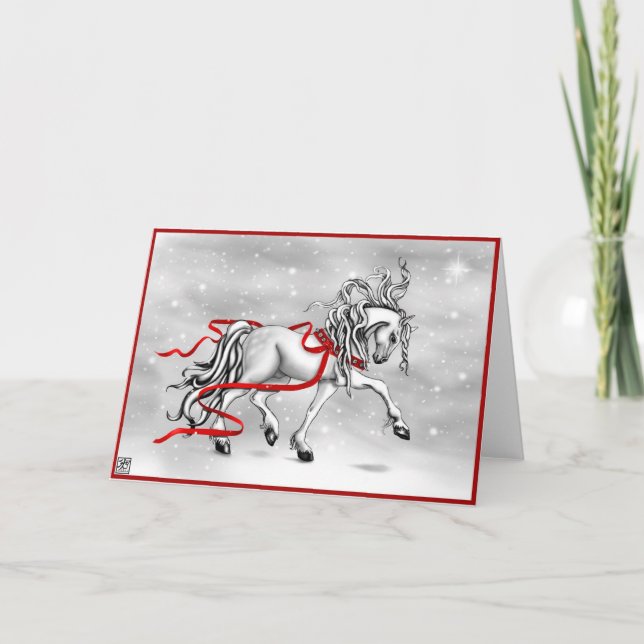 Jul Snö Klockor Helgkort (Framsida)