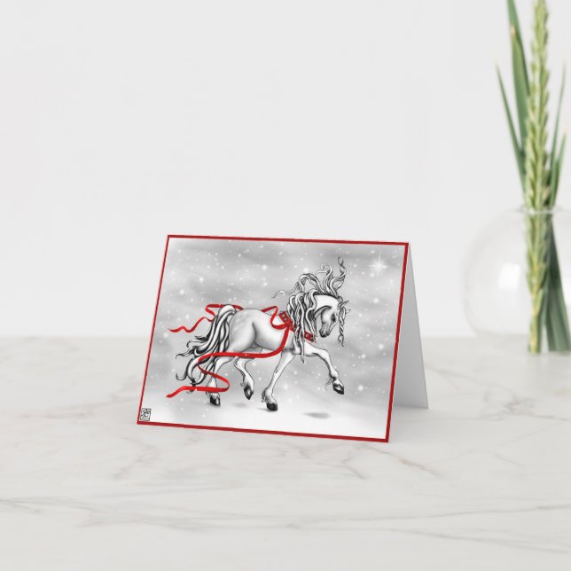 Jul Snö Klockor Helgkort (Framsida)