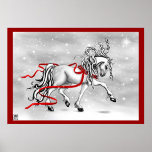 Jul Snö Klockor Poster
