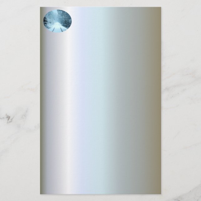 Jul Snö om järnvägstrafik Brevpapper (Framsida)