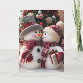 Jul Snö par Helgkort