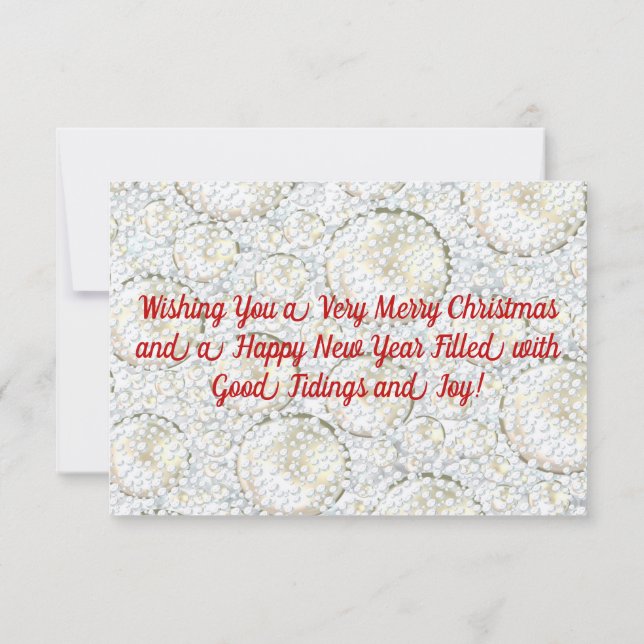 Jul Snö Platt vykort (Baksida)