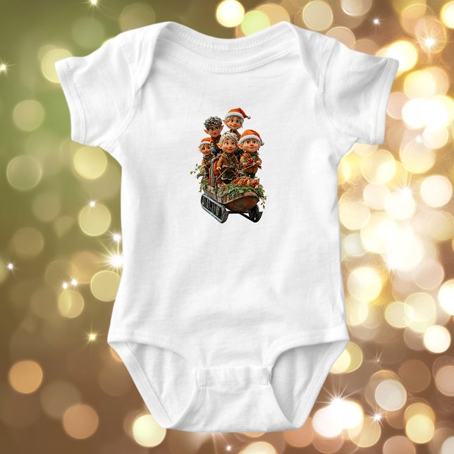 Jul Snö Roligt Baby Bodykosten T Shirt (Skapare uppladdad)
