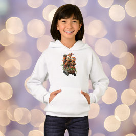 Jul Snö Roligt Girl Girl's Hoodie T Shirt