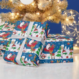 Jul Snö Scen Presentpapper