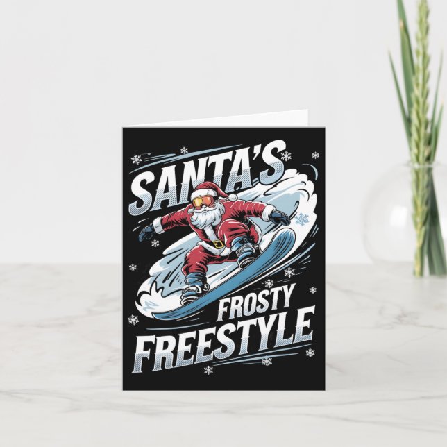 Jul Snöbräda Tomte Snöbräda Tomtens Fr Kort (Framsida)