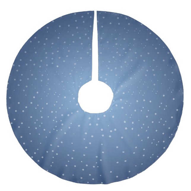 Jul Snöfall Julgransmatta Borstad Polyester (Framsidan)