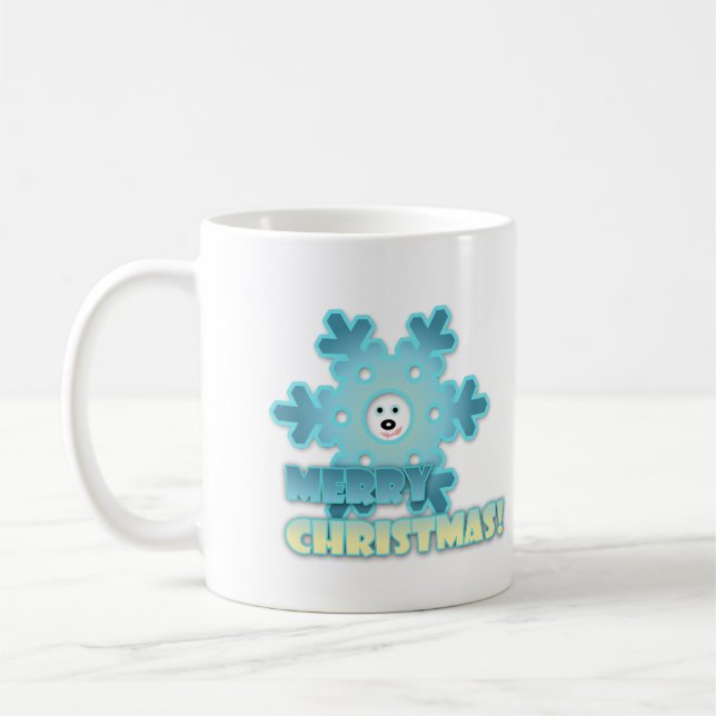 Jul snöflinga kaffemugg (Vänster)