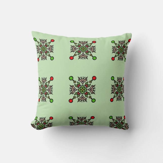 Jul Snöflinga Mandala Kudde (Framsida)
