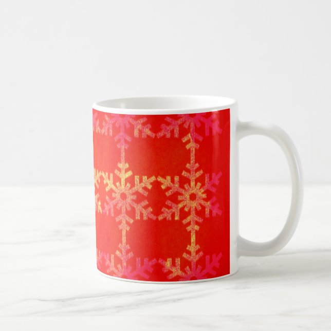 Jul snöflingemönster kaffemugg (Höger)
