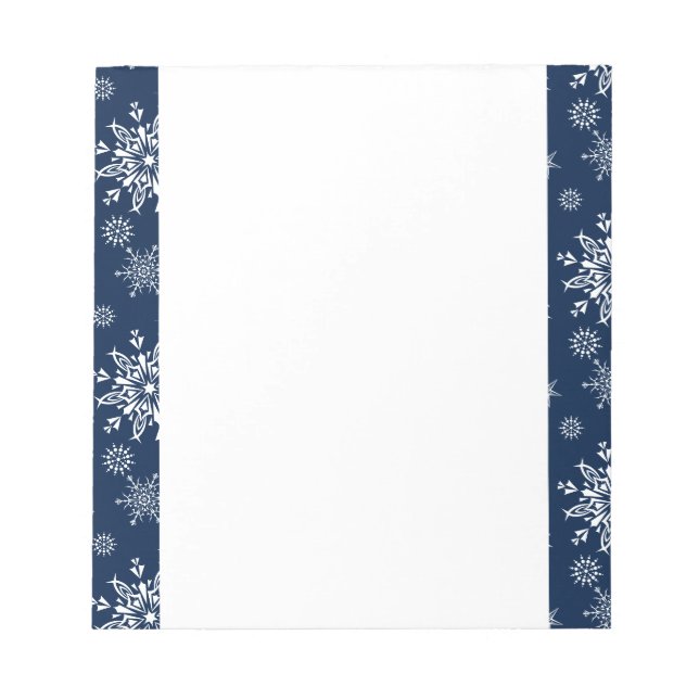 Jul Snöflingor Anteckningsblock (Framsida)