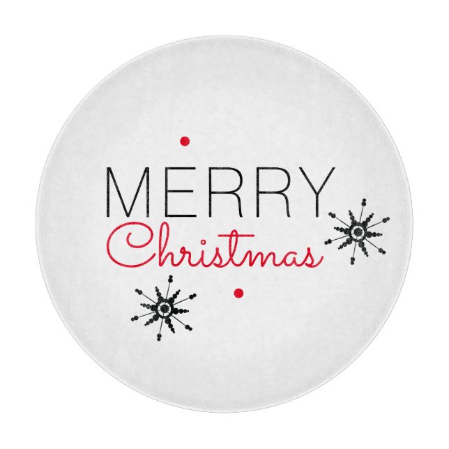 Jul Snöflingor Black och Red (Framsidan)