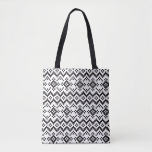 Jul Snöflingor Fair Isle Seamless Patternart Tygkasse