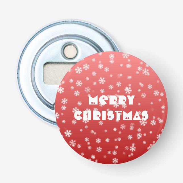 Jul Snöflingor Flasköppnare (Framsidan)