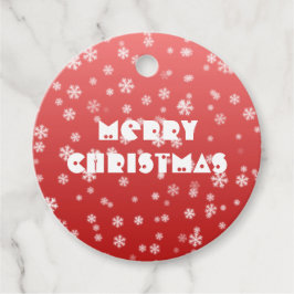 Jul Snöflingor Gåvor Etiketter