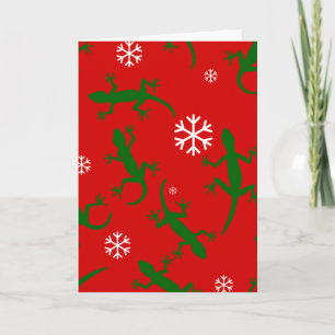 jul snöflingor gekkoner inbjudan