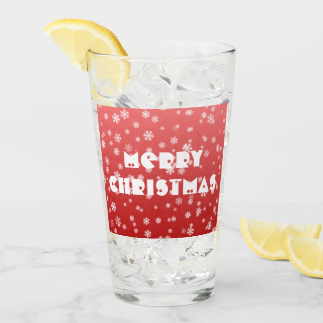 Jul Snöflingor Glaskopp (Framsida Ice)