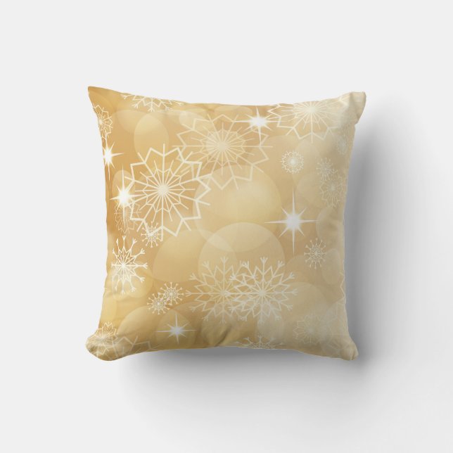 Jul Snöflingor Kastkudde Kudde (Framsida)