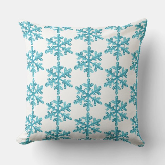 Jul Snöflingor Kastkudde Kudde (Framsida)