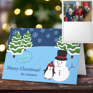 Jul Snöflingor med Namn och Photo med familjen Kort