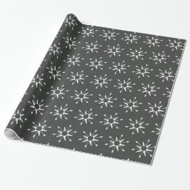 Jul Snöflingor Modernt Presentationspapper Presentpapper