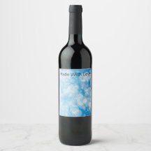 Jul snöflingor på blå bakgrund