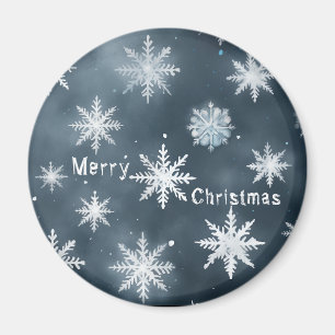 Jul snöflingor, personlig magnet