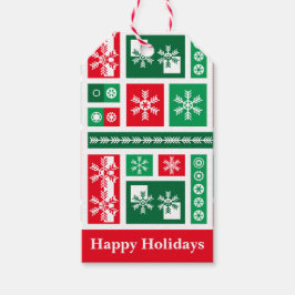 Jul Snöflingor Presentetikett