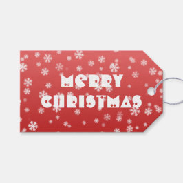 Jul Snöflingor Presentetikett