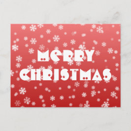 Jul Snöflingor Vykort