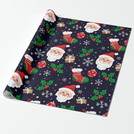 Jul Snöflingor Wrapping Papper Presentpapper