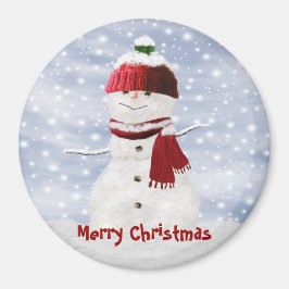 Jul Snögubbe Anpassade Magnet