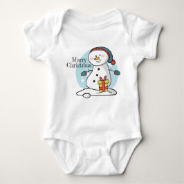 Jul Snögubbe Baby Bodydrädräkt T Shirt
