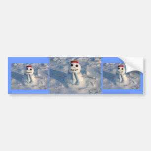 Jul Snögubbe Bildekal