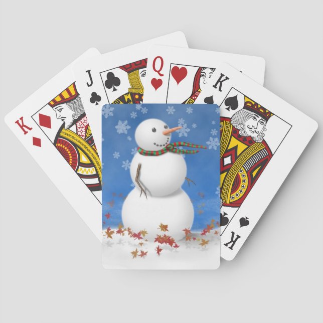 Jul Snögubbe Casinokort (Baksidan)