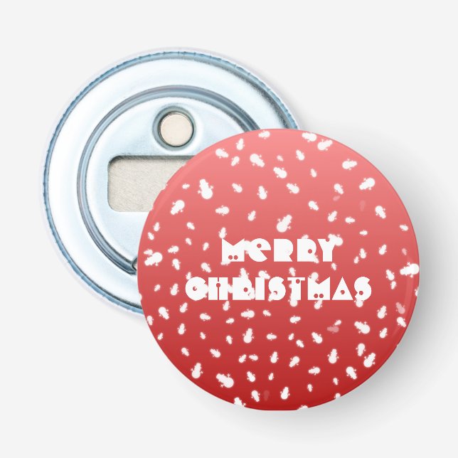 Jul Snögubbe Flasköppnare (Framsidan)